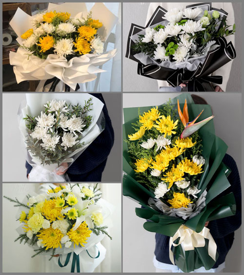 河南南阳邓州市构林镇岗岔村白事花束代送